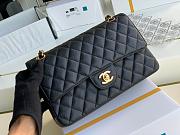 Chanel | Classic Flap Bag Golden Hardware Caviar A01113 Black 25cm - 5
