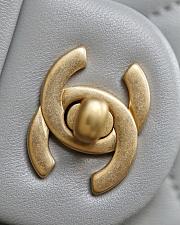 Chanel Gold Ball bag Lambskin Gray - 5