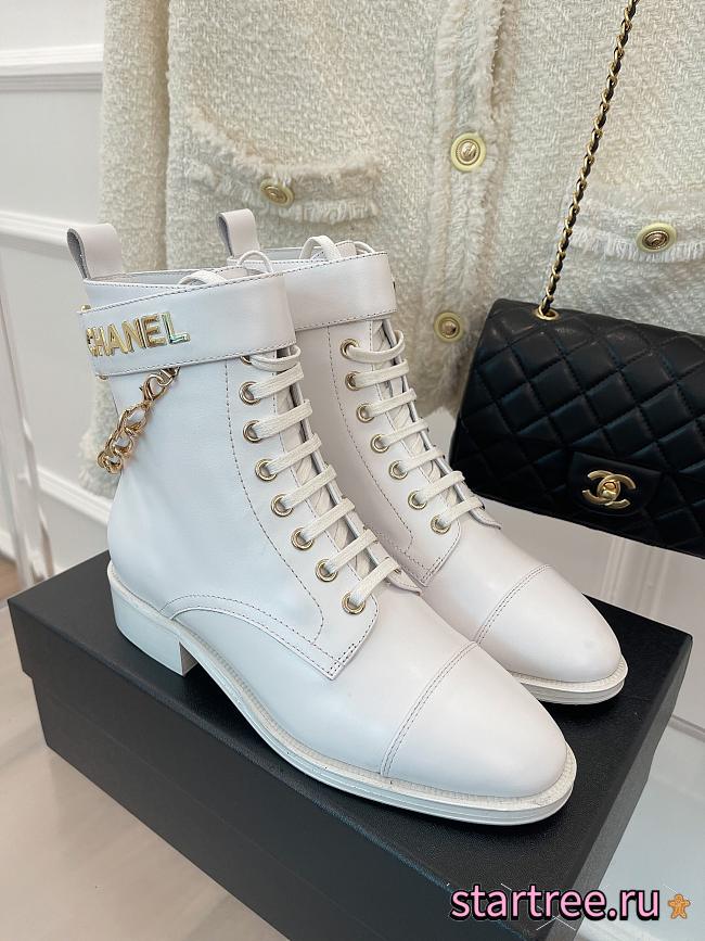 CHANEL Boots White  - 1