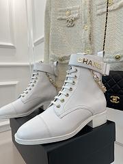 CHANEL Boots White  - 4