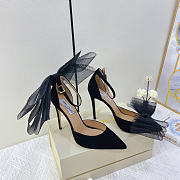 JIMMY CHOO HEELS Black with Bowknot - 2