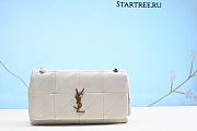 YSL MEDIUM JAMIE SHOULDER BAG IN WHITE - 1