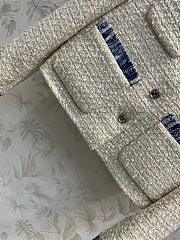 Chanel Tweed White Jacket  - 4