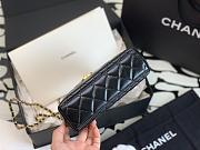 CHANEL MINI SHOPPING BAG Shiny Aged Calfskin & Gold-Tone Metal Black - 3