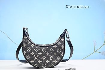 Louis Vuitton Loop Denim Bag Black 23x13x6cm