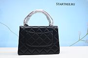 Chanel Flap Bag with Top Handle Lambskin - 3