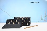 Louis Vuitton Félicie Pochette Black/Beige M80482 - (Real Shots) - 1