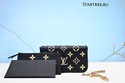 Louis Vuitton Félicie Pochette Black/Beige M80482 - (Real Shots) - 5