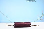 Chanel Caviar Quilted Studded CC Wallet On Chain WOC Burgundy-19cm - 4