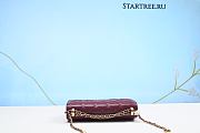 Chanel Caviar Quilted Studded CC Wallet On Chain WOC Burgundy-19cm - 3