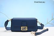 Fendi Baguette Bag in Blue-27cm-(Real Shots) - 1