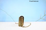 BALENCIAGA Hourglass Mini Crocodile-effect Leather Bag-(Real Shots - 3