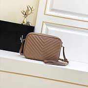 YSL Lou Camera Monogram Black Dark Beige-23cm*19cm*6cm - 4