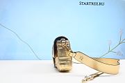Fendi Baguette Gold Leather Handbag-26cm - 3