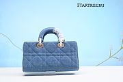 Dior Small D-Joy Bag Denim Blue-26CM - 2