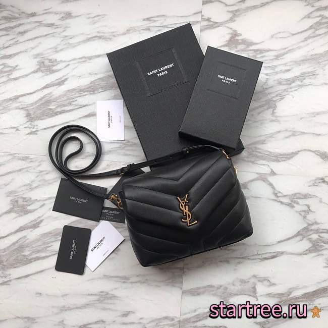 YSL | Toy LOULOU Black Golden - 467072 - 20 x 14 x 7 cm - 1