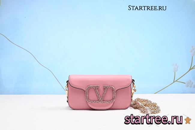 Valentino LOCÒ SMALL SHOULDER BAG WITH JEWEL LOGO - 1