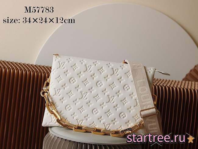 Louis Vuitton | Coussin MM Cream M57783 34x24x12cm  - 1