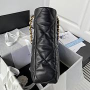 CHANEL Chanel Black Quilted Leather 19 Shopper Tote - 2