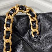 CHANEL Chanel Black Quilted Leather 19 Shopper Tote - 5