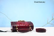 Dolce Gabbana DG Amore Bag In Crocodile Leather Red BB6675   - 3