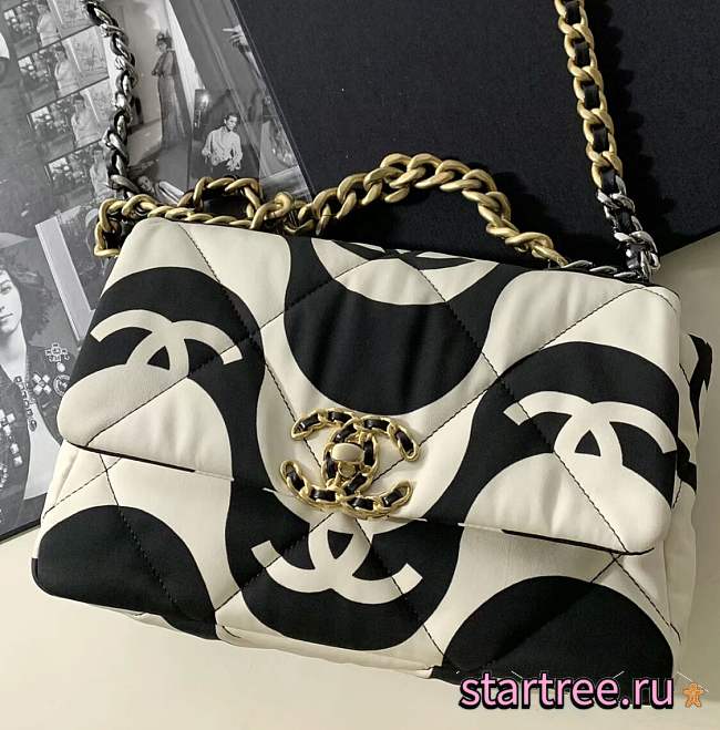 Chanel 19 CC Fabric Bag-30*20*10cm - 1