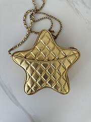 Chanel Star-Shaped Gold Lamskin Bag - 3