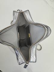 Chanel Star-Shaped Silver Lamskin Bag - 4