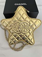 Chanel Star-Shaped Gold Lamskin Bag - 2