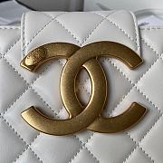 Chanel 24C Big CC Lamskin White Bag AS4596 - 2