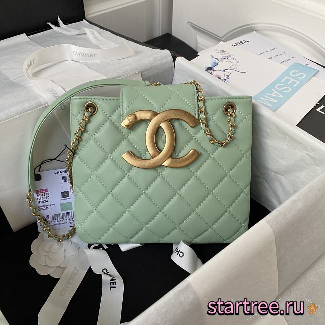 Chanel 24C Big CC Lamskin Green Bag AS4596 - 1