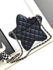 Chanel Star-Shaped Black Lamskin Bag - 3