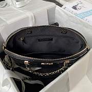 Chanel 23s Shopping Bag Patent Gold Metal Black-20.5 × 28.5 × 7 cm - 4