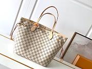 Louis Vuitton | Neverfull MM Damier Azur Canvas Beige N41605 - 1