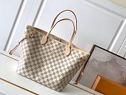 Louis Vuitton | Neverfull MM Damier Azur Canvas Beige N41605 - 4