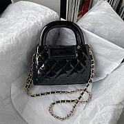 CHANEL Mini Shopping Bag Black-13 × 19 × 7 cm - 4