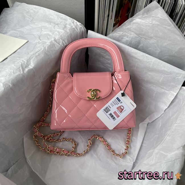 CHANEL Mini Shopping Bag Pink-13 × 19 × 7 cm USD   - 1