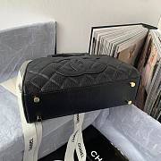 Chanel Bowling Handbag Black Caviar - 6