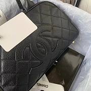 Chanel Bowling Handbag Black Caviar - 3