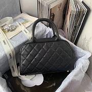 Chanel Bowling Handbag Black Caviar - 2