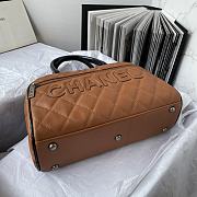 Chanel Bowling Handbag Brown Caviar - 2
