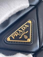 Prada Padded Calfskin Shoulder Bag in Black - 1BC151 - 24x17x7cm - 3