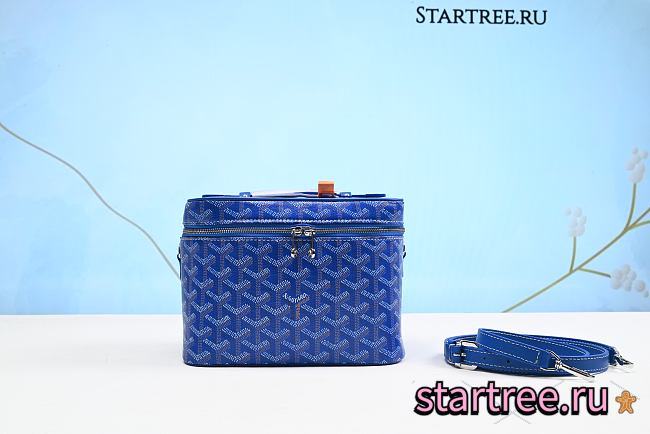 Goyard White Muse Vanity Bag Sky Blue-20cm*14cm*16cm   - 1