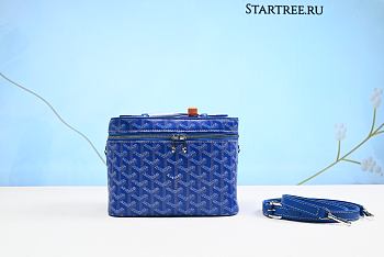 Goyard White Muse Vanity Bag Sky Blue-20cm*14cm*16cm  