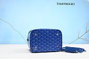 Goyard White Muse Vanity Bag Sky Blue-20cm*14cm*16cm   - 4