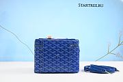 Goyard White Muse Vanity Bag Sky Blue-20cm*14cm*16cm   - 3