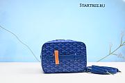 Goyard White Muse Vanity Bag Sky Blue-20cm*14cm*16cm   - 2