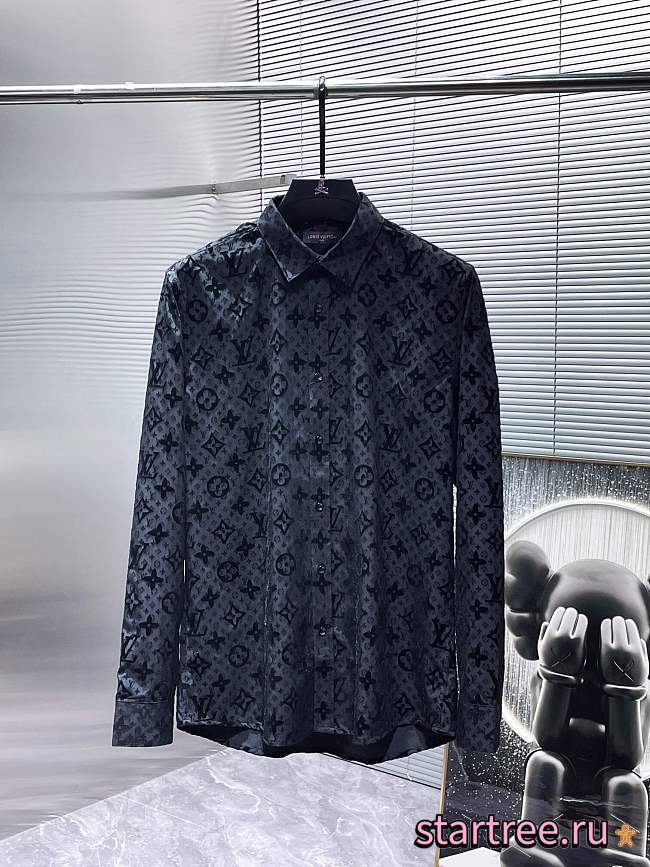 lOUIS VUITTON Reverse Monogram Fil Coupé Shirt - 1