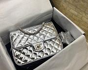 Chanel Backpack & Star Coin Purse Silver-18.5*23.5*8.5CM - 3