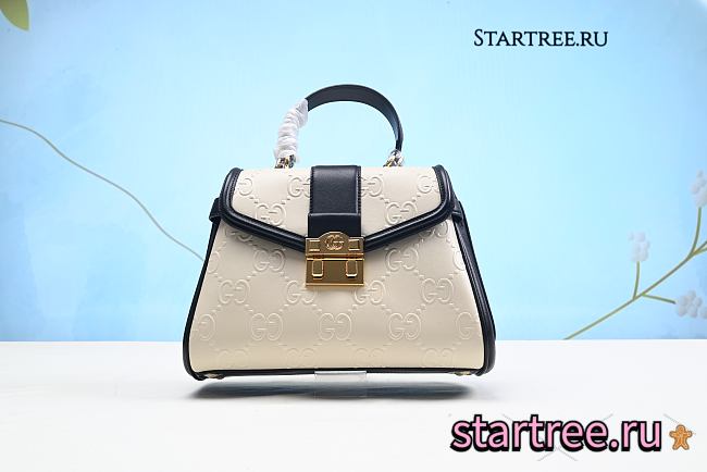 Gucci Small GG Top Handle Bag White 675971 - 1